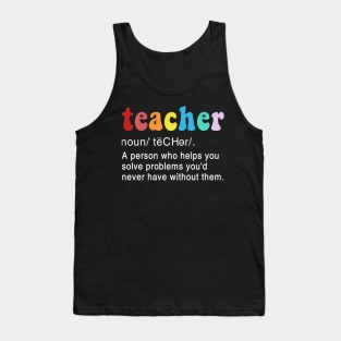 Teacher Off Duty Last Day Of School Teacher Summer T-Shirt Tank Top